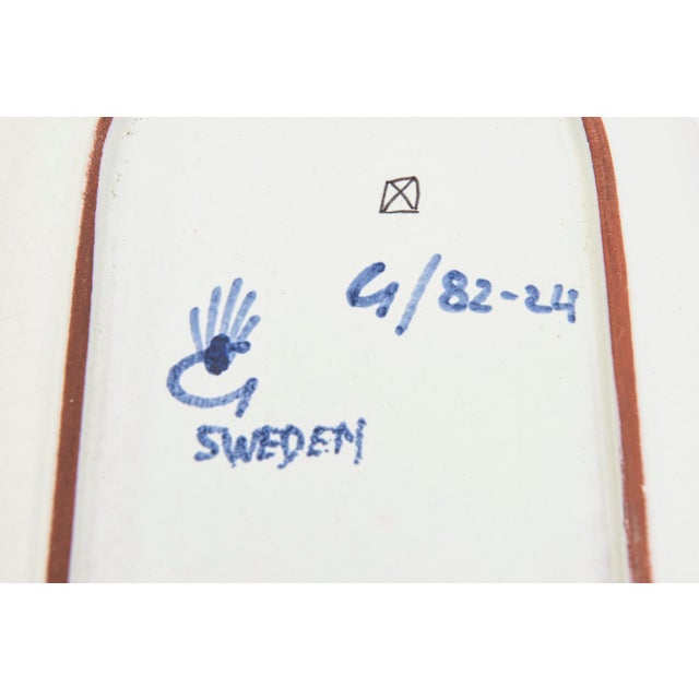 Vintage Stig Lindberg Gustavsberg Swedish Ceramic Tray or Dish, Desk Accessory, 1950's For Sale - Image 11 of 11