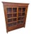 1990s Ethan Allen Townhouse Sliding Door China Cabinet Display Curio Bookcase Hutch For Sale