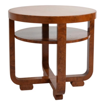 Art Deco Pedestal Table in the style of Jacques Adnet, 1920s For Sale