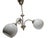 Art Deco Glass and Brass Chandelier, Poland, 1970s For Sale - Image 12 of 12