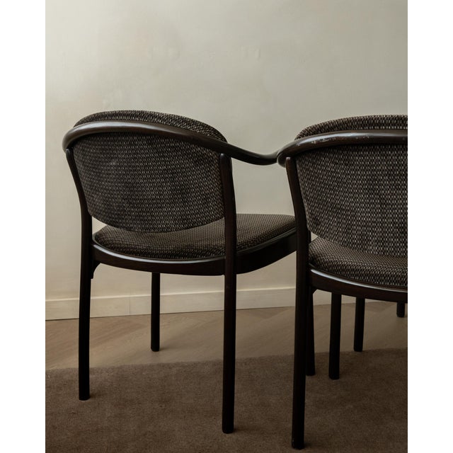 Vintage 235 F Bentwood Dining Chairs by Hartmut Lohmeyer for Thonet, 1980s, Set of 4 For Sale - Image 11 of 18
