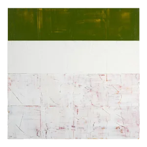 Contemporary Abstract Acrylic on Paper Mounted on Wood Panel Painting "Rollercoaster" by Matthew Langley