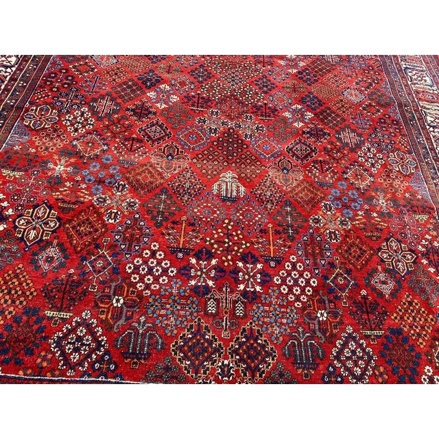 Maroon Antique Joshaghan Rug, 1890s For Sale - Image 8 of 18