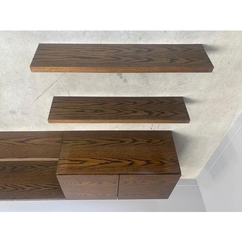 Wood Wenge Wood Wall Unit, 1960s For Sale - Image 7 of 18