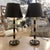 Pair of Italian Mid Century Modern Brass and Black Enameled Brass Table Lamps For Sale In Atlanta - Image 6 of 7