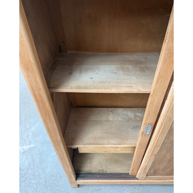 Vintage Wardrobe with Sliding Doors, 1950s For Sale - Image 11 of 15