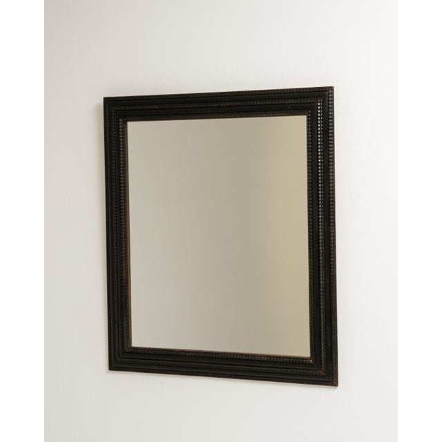 Eclectic Black Patinated Mirror, Antique, France, 19th Century For Sale In Greensboro - Image 6 of 9