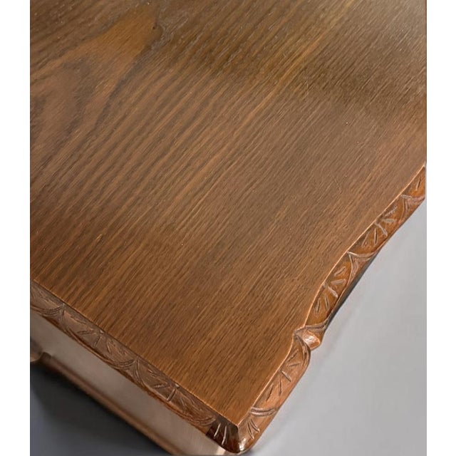 Wood Danish Bow-Front Chest of Drawers, 1940s For Sale - Image 7 of 11