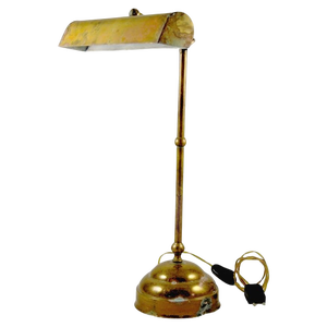 Vintage Brass Table Lamp, 1940s