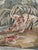 Antique French Handwoven Tapestry with Diane Return of Hunt Scene from Aubusson, 1940s For Sale - Image 16 of 18