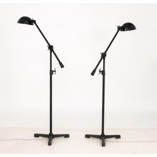 Restoration Hardware "Rowen" Floor Lamps, Pair For Sale - Image 9 of 9