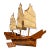 Scale Model of Chinese Junk Ship in Solid Teak Handcrafted in Hong Kong For Sale