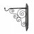 Late 20th Century Vintage Iron Black Scroll Wall Bracket For Sale - Image 5 of 5