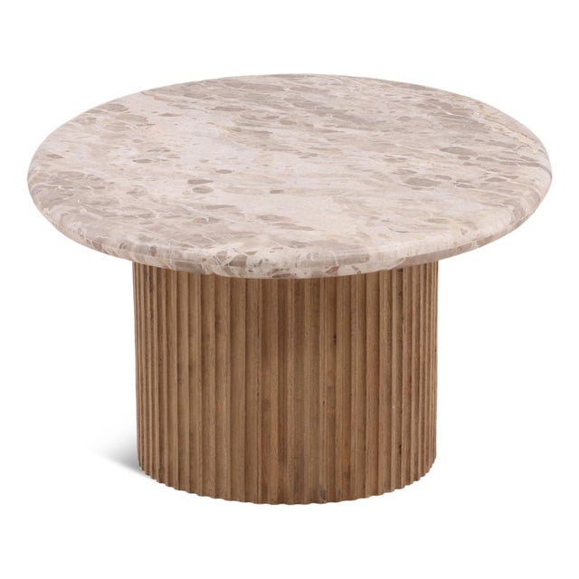 Onda Sculptural Marble Coffee Table For Sale - Image 4 of 6