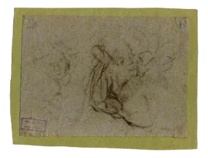 Luigi Galli, The Sketch, Original Drawing, Late 19th-Century