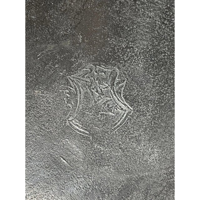 Up for sale is a rare antique early 18th century hand forged French pewter plate. It's forged out of thick pewter and has...