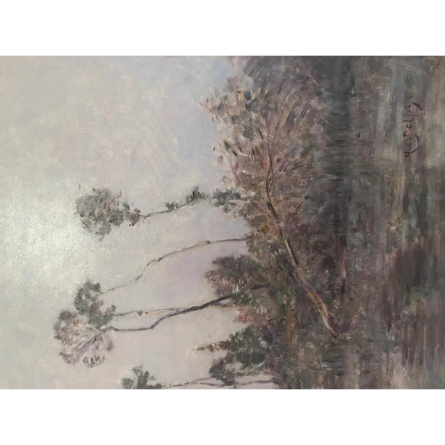 Hippolyte-Camille Delpy, French, Sunset River Landscape For Sale - Image 4 of 6