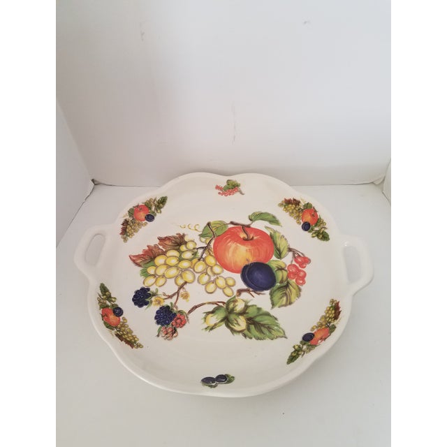 Vintage Ceramica Due Torri Italian very large pasta bowl and a two handled large platter. This duet is gorgeous with the...
