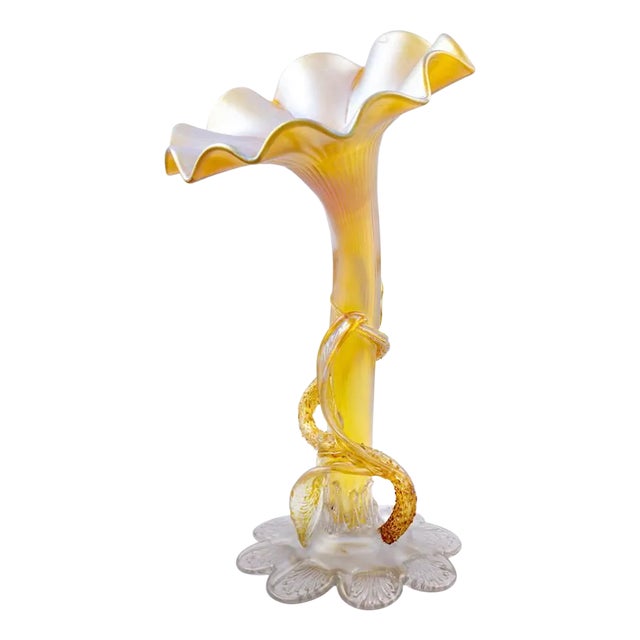 Flower-Shaped Vase from Loetz, 1910s For Sale