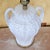 Late 20th Century Vintage Paul Hanson Style White Ceramic Urn Table Lamp With Raised Botanical Relief Design For Sale - Image 5 of 18
