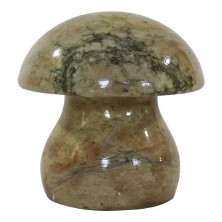 Vintage Italian Alabaster Mushroom Bookend For Sale