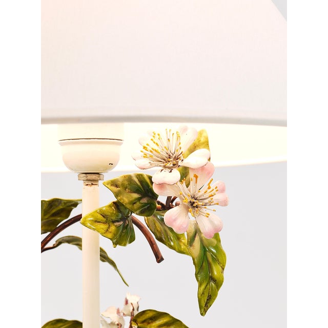 Italian Hand Painted Table Lamp, 1950s For Sale - Image 16 of 18