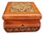 Art Deco Carved Wooden Box, 1920s For Sale