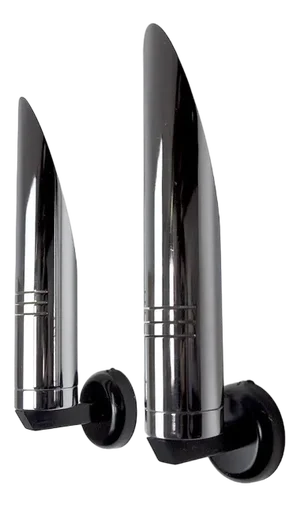 Vintage Space Age Wall Lamps in Chrome from Raak, 1970, Set of 2