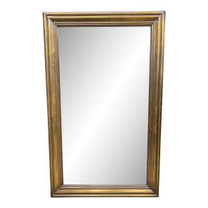 19th Century French Louis XVI Style Brass Mirror