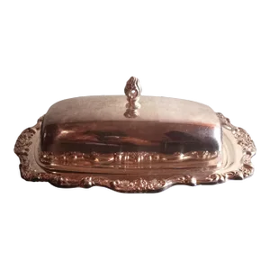 Vintage Towle Silverplated Butter Dish