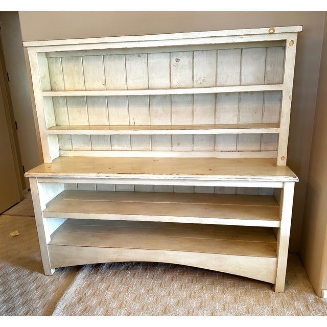 Rustic European Farmhouse Hutch Chairish