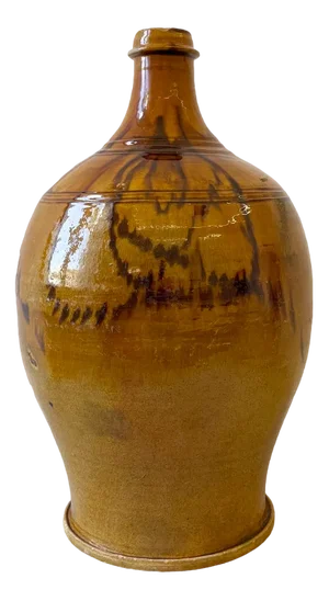 Large Antique Drip Glaze Bottiglia