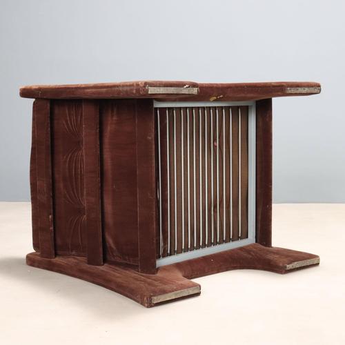 Brown Vintage Armchairs in Fabric, Italy, 1970s, Set of 4 For Sale - Image 8 of 9