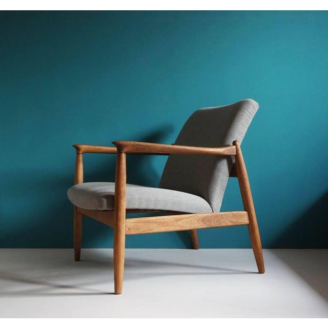 Not Yet Made - Made To Order Vintage Armchair From Mid Century Designed by Edmund Homa, Restored For Sale - Image 5 of 9