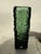 A brutalist art glass vase designed by Göte Augustsson for Ruda Glasbruk in Sweden, from the green range the works called...