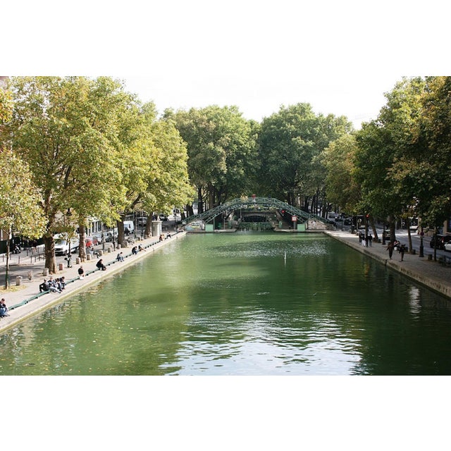 Paris, Circa 1930, Canal St Martin, Silver Gelatin Black and White Photography For Sale In Atlanta - Image 6 of 7