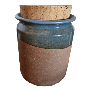 Mid Century Studio Pottery Signed Byron Temple Large Stoneware Jar