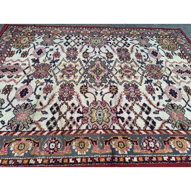 Large Antique Spanish Oushak Rug, 1920s For Sale - Image 10 of 18