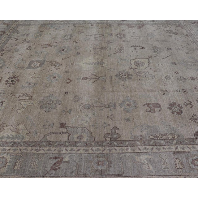 Large Angora Oushak Rug by Keivan Woven Arts 12'5 X 14'6 For Sale - Image 12 of 17