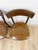 Pair of Vintage Walnut Bentwood Chairs, Curved Wood Accent Seating For Sale - Image 10 of 14