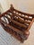 English Vintage Canterbury Style Magazine Rack For Sale - Image 3 of 9