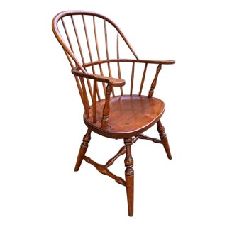 Vintage Stickley Sack Back Windsor Armchair For Sale
