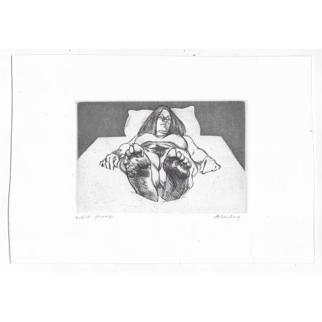 1971 Sigmund Abeles (born 1934) "Feet First" etching and aquatint on paper, pencil signed and marked as an artist's proof....