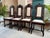 French Country Set 4 Antique French Dining Chairs Renaissance Carved Oak Bird Black Forest For Sale - Image 3 of 12