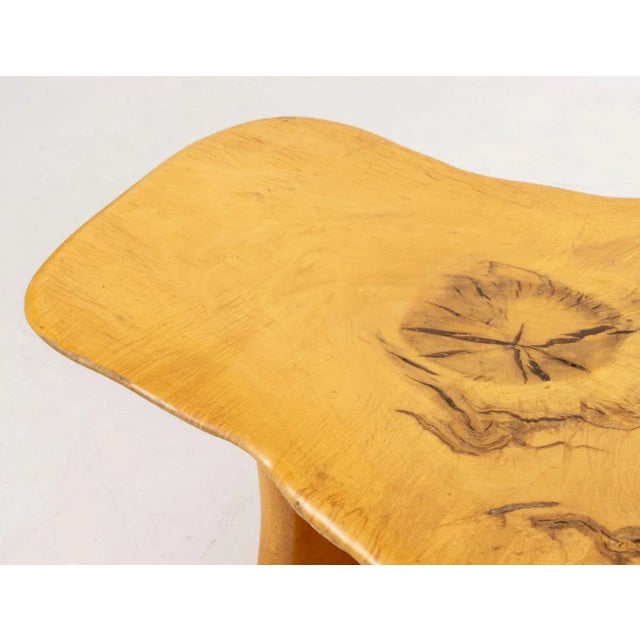 Steve Heller Live Edge Carved Maple Coffee Table For Sale - Image 9 of 15