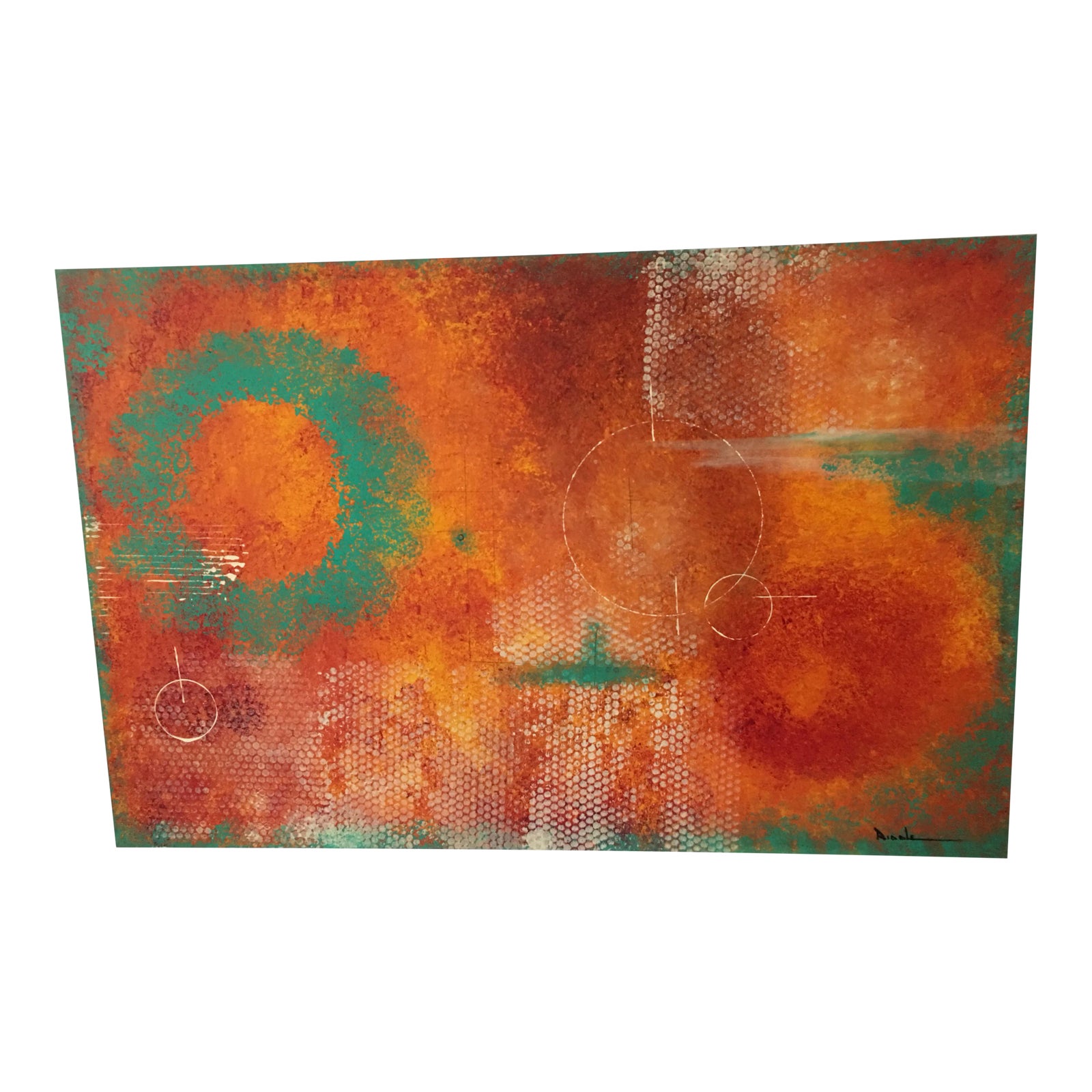 Joanne Riddle “Land of the Muse” Abstract Painting | Chairish