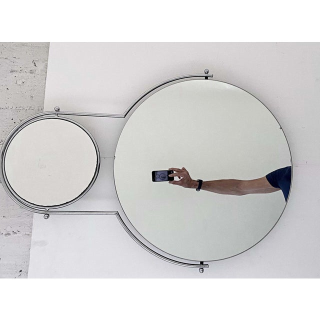 Metal Wall Mirror with Magnifying Mirror from Bieffeplast, Italy, 2000s For Sale - Image 7 of 18