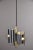 Metal Mid Century Italian Hanging Aluminum Three Light Fixture For Sale - Image 7 of 11