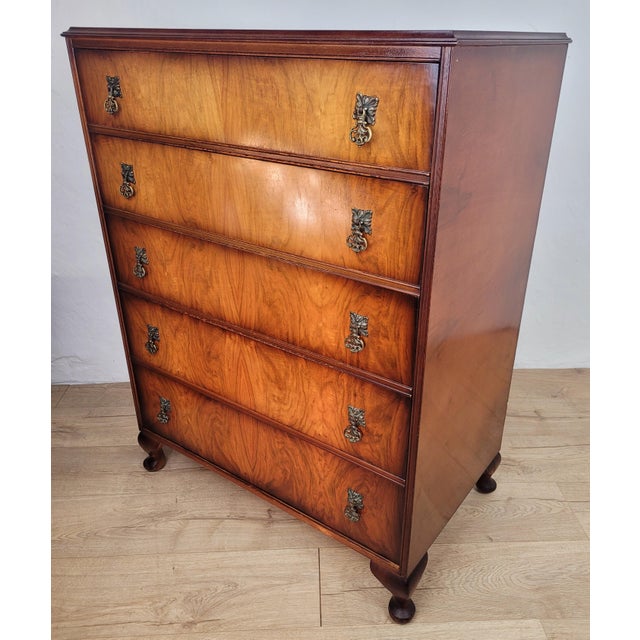 Chest of 5 Drawers in Mahogany, 1950s For Sale - Image 4 of 17