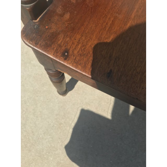 Antique William IV Carved Mahogany Scrolled Open Arm Turned Chairs - a Pair For Sale - Image 4 of 13